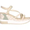 Sandalo con zeppa Nero Giardini da donna beige
