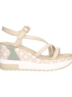 Sandalo con zeppa Nero Giardini da donna beige