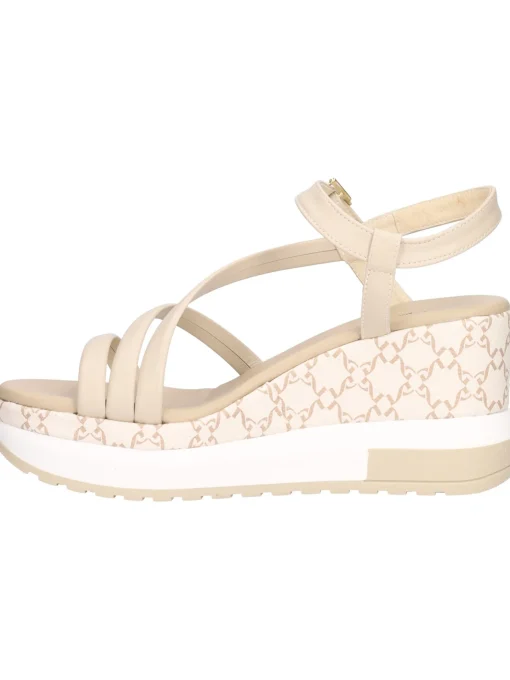 Sandalo con zeppa Nero Giardini da donna beige