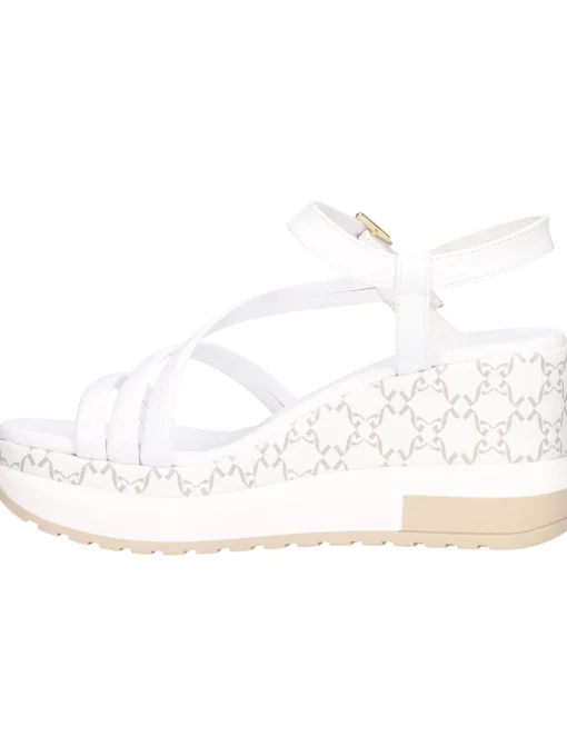 Sandalo con zeppa Nero Giardini da donna bianco
