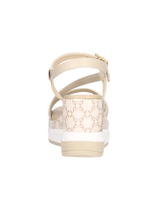 Sandalo con zeppa Nero Giardini da donna beige