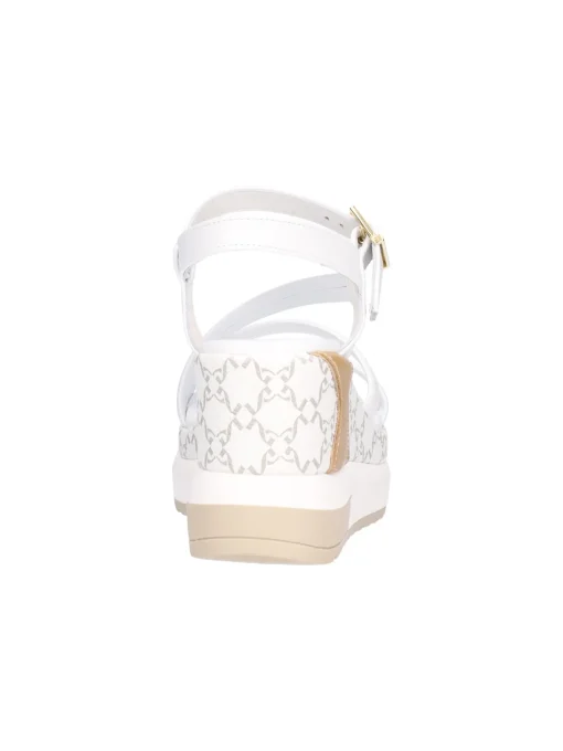 Sandalo con zeppa Nero Giardini da donna bianco