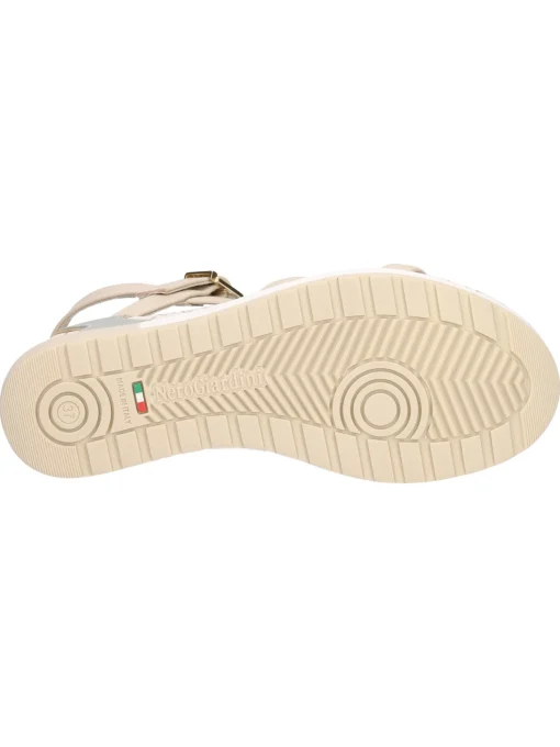 Sandalo con zeppa Nero Giardini da donna beige