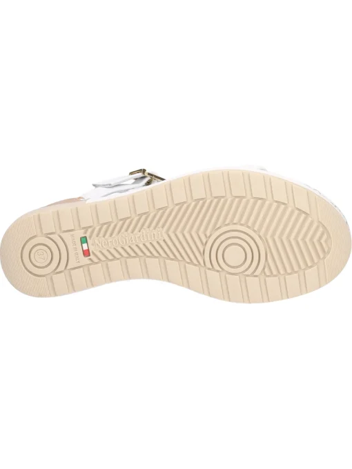 Sandalo con zeppa Nero Giardini da donna bianco