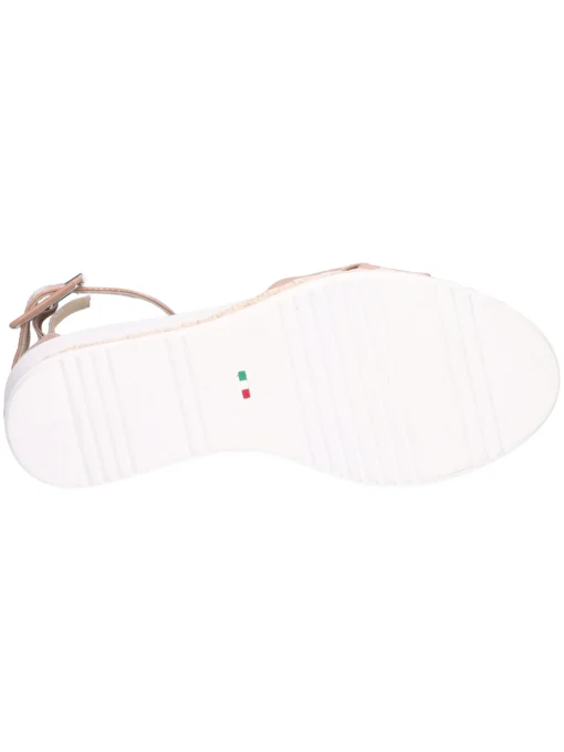 Sandalo con zeppa Nero Giardini da donna nude