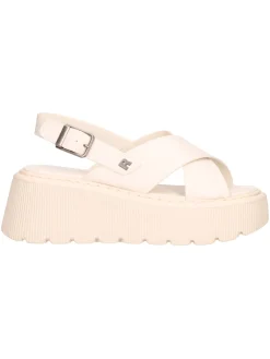 Sandalo con zeppa Refresh Vegan da donna avorio