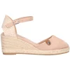 Sandalo con zeppa Refresh Vegan da donna beige