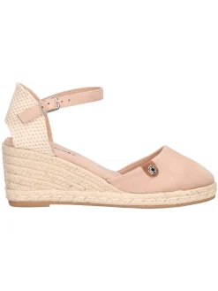 Sandalo con zeppa Refresh Vegan da donna beige