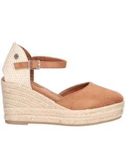 Sandalo con zeppa Refresh Vegan da donna cuoio