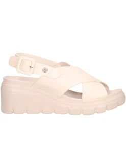 Sandalo con zeppa Refresh Vegan da donna avorio