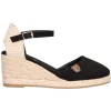Sandalo con zeppa Refresh Vegan da donna nero