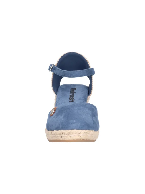 Sandalo con zeppa Refresh Vegan da donna blu jeans