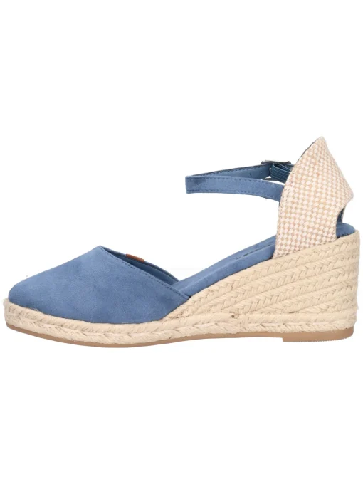 Sandalo con zeppa Refresh Vegan da donna blu jeans