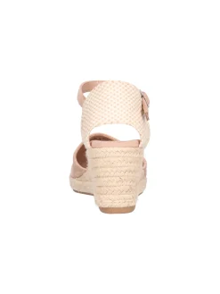 Sandalo con zeppa Refresh Vegan da donna beige