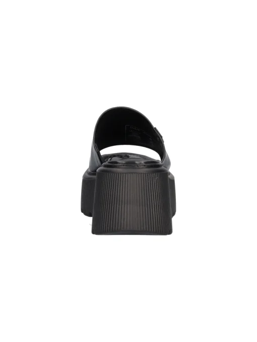 Sandalo con zeppa Refresh Vegan da donna nero