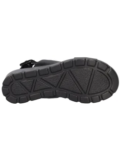 Sandalo con zeppa Refresh Vegan da donna nero