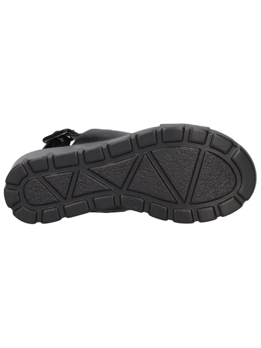 Sandalo con zeppa Refresh Vegan da donna nero