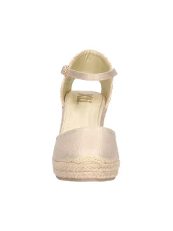 Sandalo con zeppa Xti Vegan da donna oro