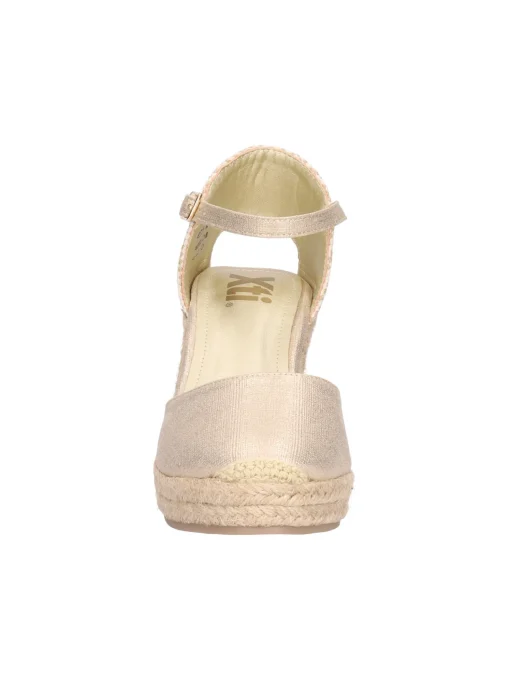 Sandalo con zeppa Xti Vegan da donna oro