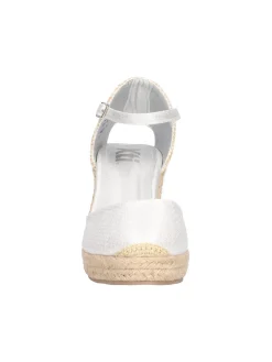 Sandalo con zeppa Xti Vegan da donna argento