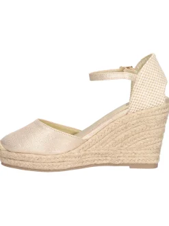 Sandalo con zeppa Xti Vegan da donna oro