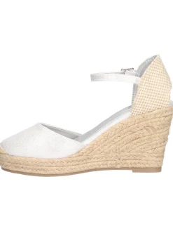 Sandalo con zeppa Xti Vegan da donna argento