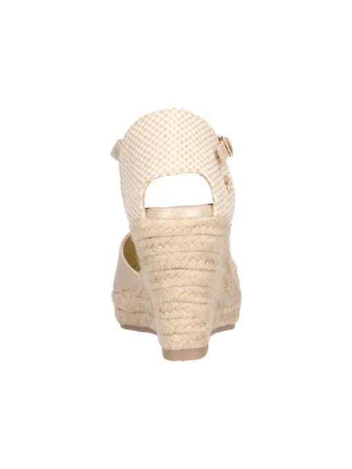 Sandalo con zeppa Xti Vegan da donna oro