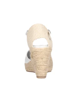 Sandalo con zeppa Xti Vegan da donna argento