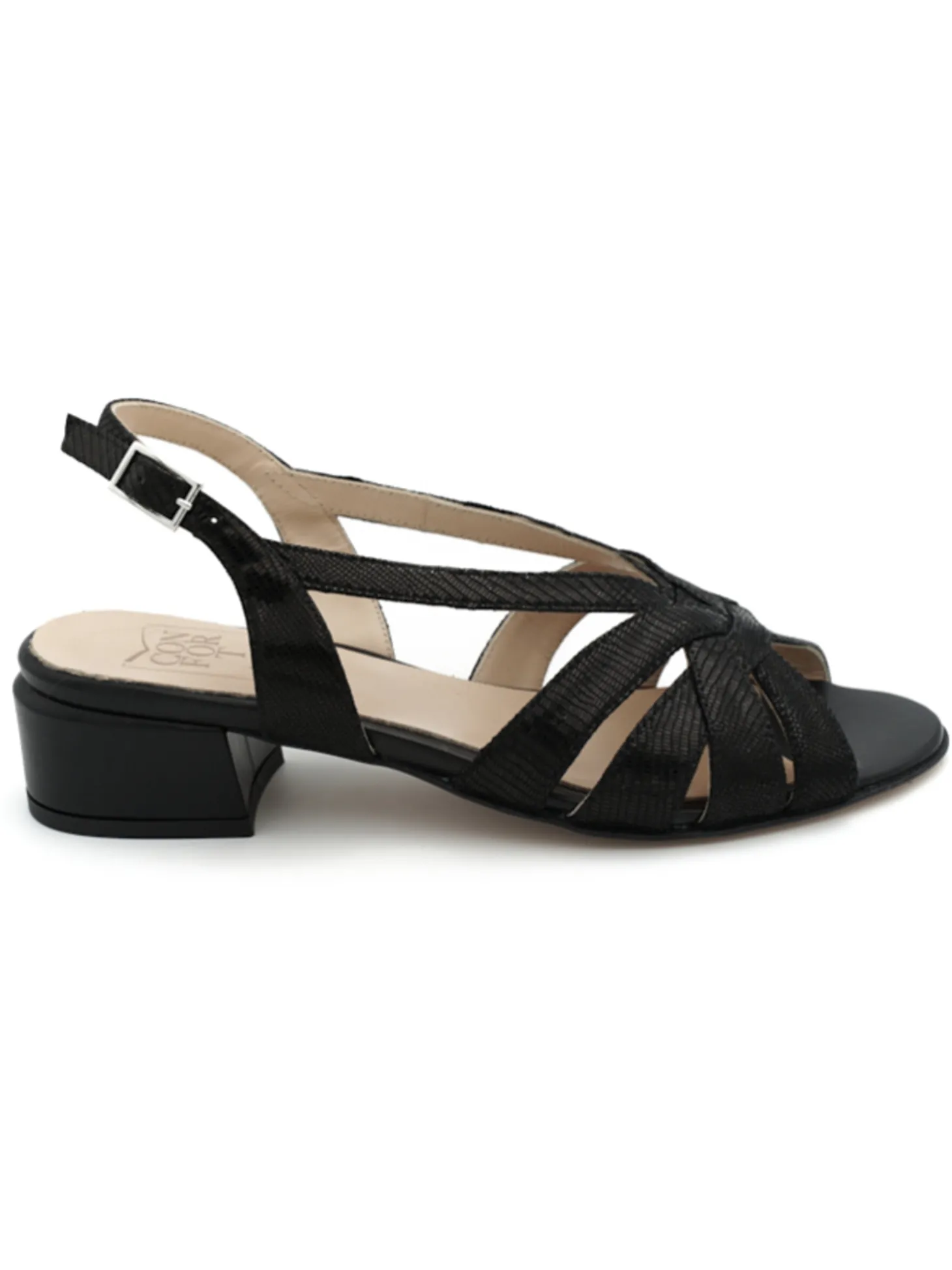 Sandalo Confort donna nero