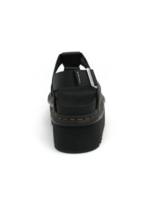 Sandalo Dr Martens donna nero con accessorio centrale