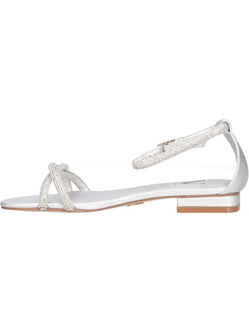 Sandalo elegante basso Albano Vanity da donna argento