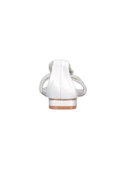 Sandalo elegante basso Albano Vanity da donna argento