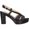 Sandalo elegante con tacco largo Valleverde da donna nero