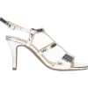 Sandalo elegante con tacco fino Menbur da donna argento