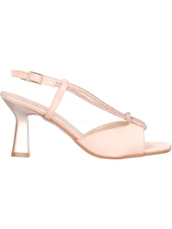 Sandalo elegante con tacco largo Valleverde da donna cipria