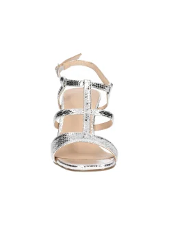 Sandalo elegante con tacco fino Menbur da donna argento