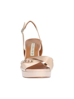 Sandalo elegante con tacco largo Albano da donna cipria