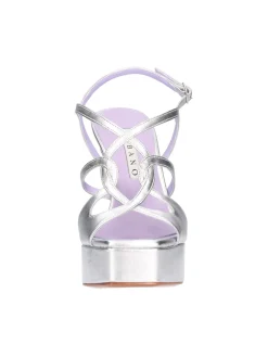 Sandalo elegante con tacco fino Albano da donna argento