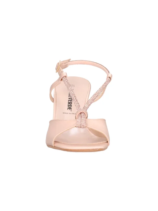 Sandalo elegante con tacco largo Valleverde da donna cipria
