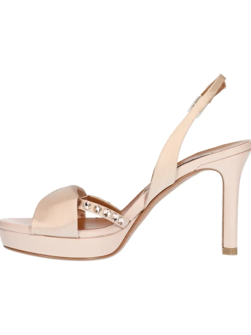 Sandalo elegante con tacco largo Albano da donna cipria