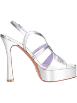 Sandalo elegante con tacco fino Albano da donna argento