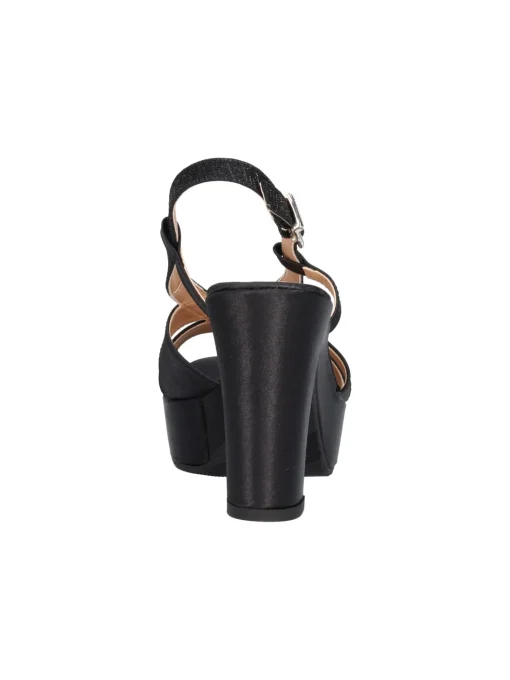 Sandalo elegante con tacco largo Valleverde da donna nero