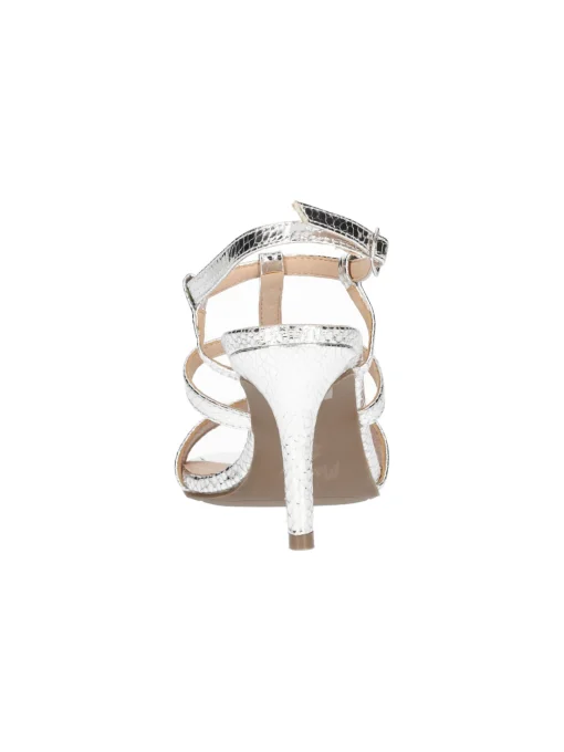 Sandalo elegante con tacco fino Menbur da donna argento