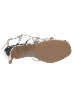 Sandalo elegante con tacco fino Menbur da donna argento