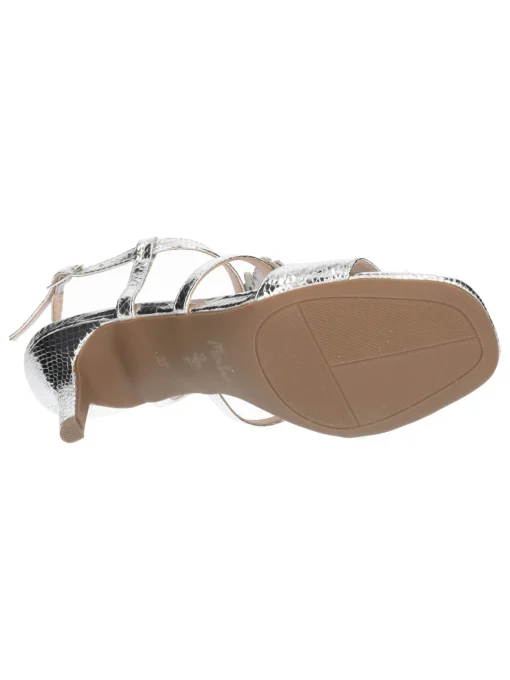 Sandalo elegante con tacco fino Menbur da donna argento