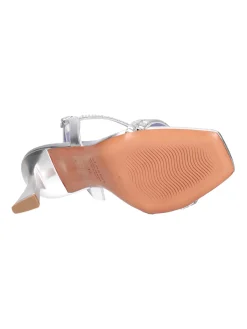 Sandalo elegante con tacco fino Albano da donna argento
