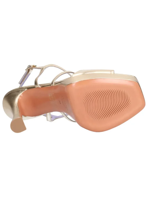 Sandalo elegante con tacco fino Albano da donna platino