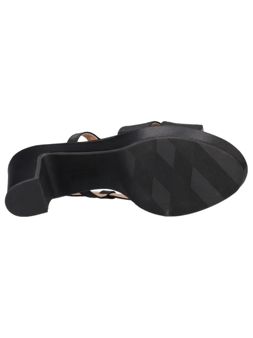 Sandalo elegante con tacco largo Valleverde da donna nero