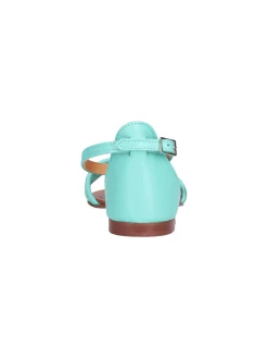 Sandalo Gianni Crasto da donna verde acqua