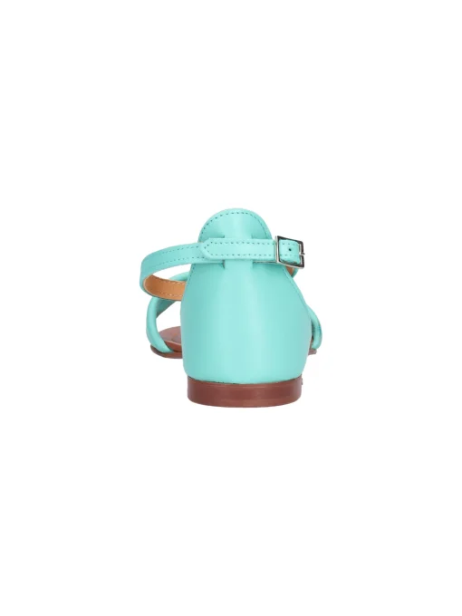 Sandalo Gianni Crasto da donna verde acqua